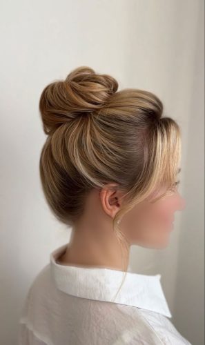 مدل شینیون اروپایی بالا