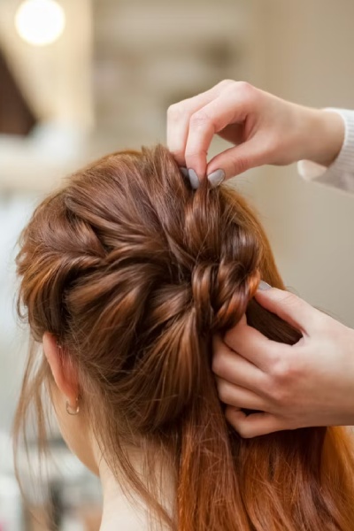 آموزش شینیون مو