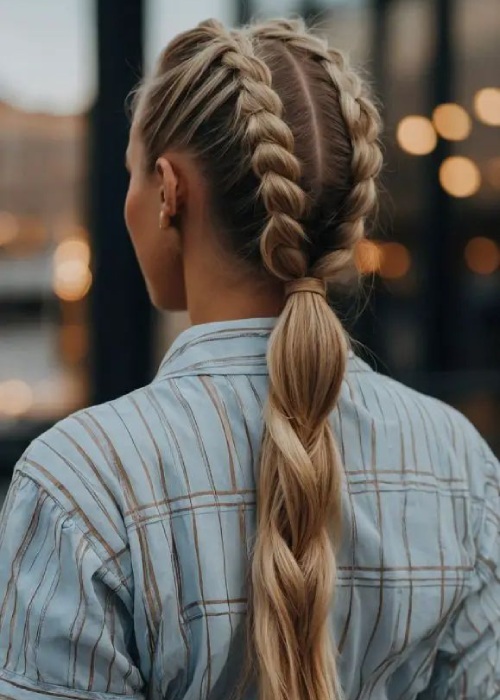 بافت مو از بالای سر